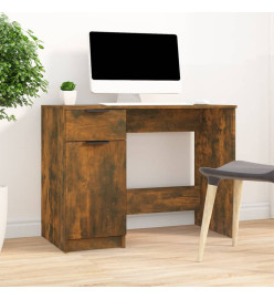 Bureau Chêne fumé 100x50x75 cm Bois d'ingénierie