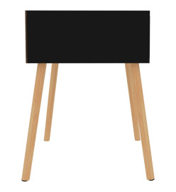 Tables de chevet 2 pcs Noir 40x40x56 cm Aggloméré