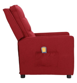 Fauteuil de massage Rouge bordeaux Tissu