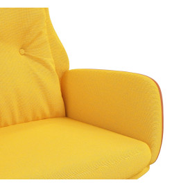 Chaise de relaxation Jaune moutarde Tissu et PVC