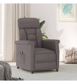 Fauteuil inclinable électrique Gris Similicuir