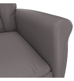 Fauteuil inclinable électrique Gris Similicuir