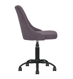 Chaise pivotante de bureau Taupe Tissu