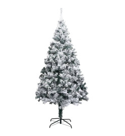 Arbre de Noël artificiel avec LED et boules Vert 240 cm PVC