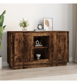 Buffet chêne fumé 102x35x60 cm bois d'ingénierie