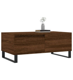 Table basse Chêne marron 90x50x36,5 cm Bois d'ingénierie