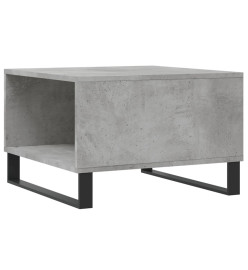 Table basse gris béton 55x55x36,5 cm bois d'ingénierie