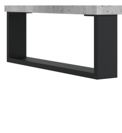 Meuble TV gris béton 102x36x50 cm bois d'ingénierie