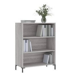 Bibliothèque sonoma gris 69,5x32,5x90 cm bois d'ingénierie