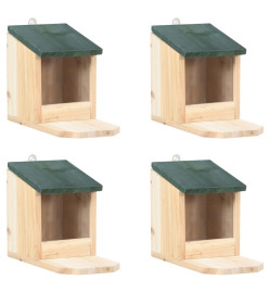 Maisons pour écureuils 4 pcs Bois de sapin