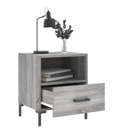 Tables de chevet 2 pcs gris sonoma 40x35x47,5 cm