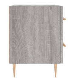 Table de chevet gris sonoma 40x35x47,5 cm bois d’ingénierie