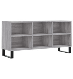 Meuble TV sonoma gris 103,5x30x50 cm bois d'ingénierie