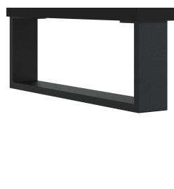 Meuble TV noir 103,5x30x50 cm bois d'ingénierie