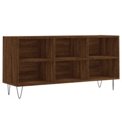 Meuble TV chêne marron 103,5x30x50 cm bois d'ingénierie