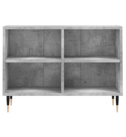 Meuble TV gris béton 69,5x30x50 cm bois d'ingénierie