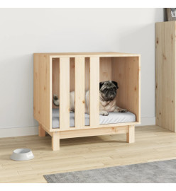 Niche pour chien 60x45x57 cm Bois de pin massif