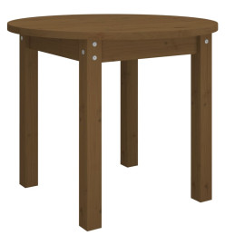 Table basse Marron miel Ø 55x45 cm Bois massif de pin