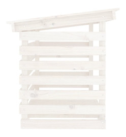 Support pour bois de chauffage Blanc 108x73x79 cm Bois de pin