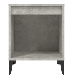 Table de chevet Gris béton 40x35x50 cm