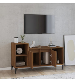 Meuble TV Chêne marron 100x35x55 cm Bois d'ingénierie