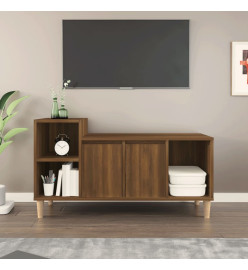 Meuble TV Chêne marron 100x35x55 cm Bois d'ingénierie