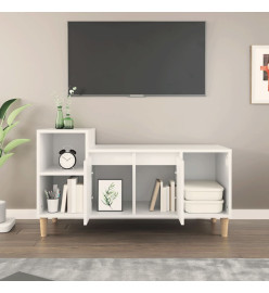 Meuble TV Blanc 100x35x55 cm Bois d'ingénierie