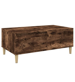 Table basse Chêne fumé 90x50x36,5 cm Bois d'ingénierie