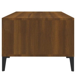 Table basse Chêne marron 90x50x36,5 cm Bois d'ingénierie