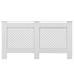 Cache-radiateurs 2 pcs Blanc 152x19x81,5 cm MDF