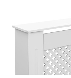 Cache-radiateurs 2 pcs Blanc 152x19x81,5 cm MDF