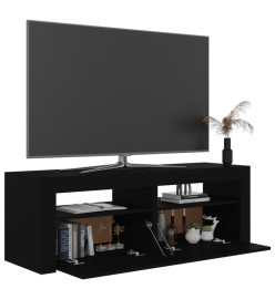 Meuble TV avec lumières LED noir 120x35x40 cm