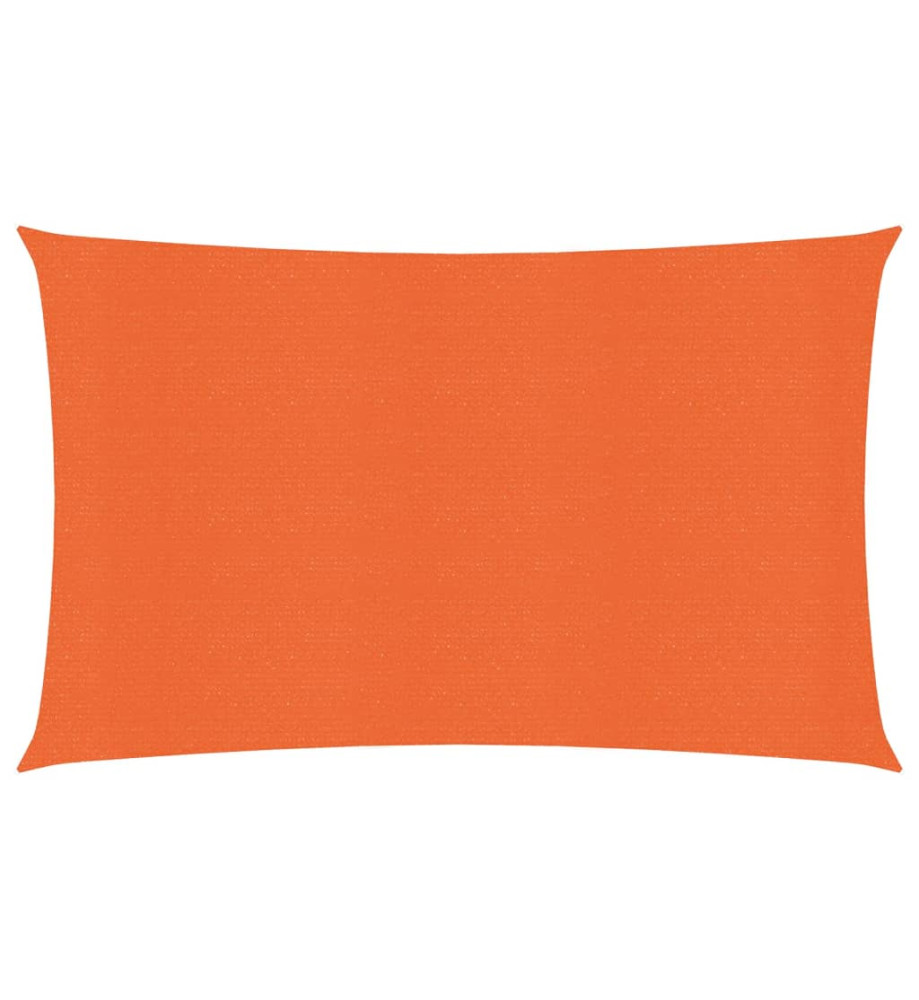 Voile d'ombrage 160 g/m² Orange 2x4 m PEHD