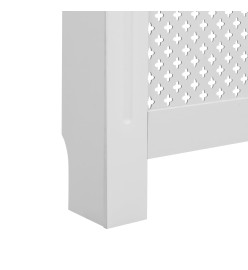 Cache-radiateur Blanc 152x19x81,5 cm MDF