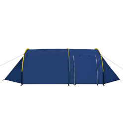 Tente de camping pour 4 personnes Bleu marine/jaune