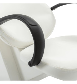 Chaise de salon avec lavabo Blanc Similicuir