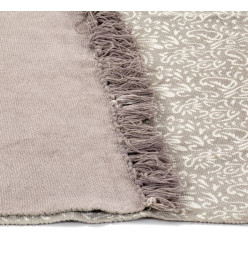 Tapis Kilim Coton 160 x 230 cm avec motif Taupe