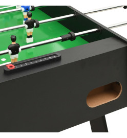 Table de football pliante 121 x 61 x 80 cm Noir