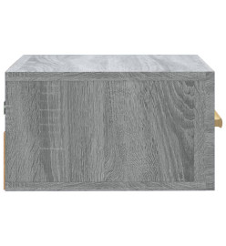 Table de chevet murale sonoma gris 35x35x20 cm