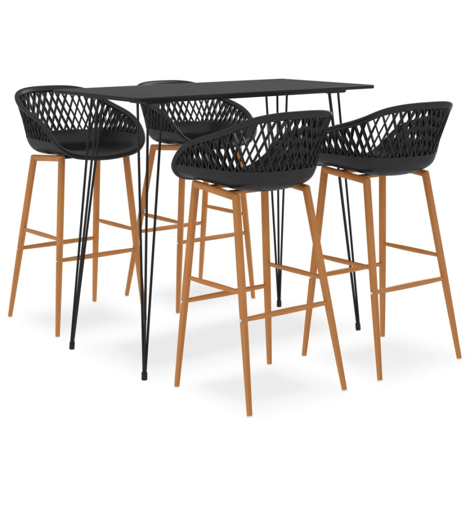 Ensemble de bar 5 pcs Noir