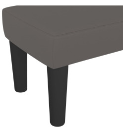 Banc Gris 100x30x30 cm Similicuir