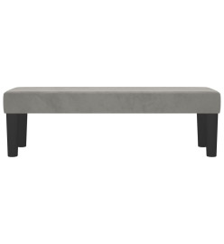 Banc Gris clair 100x30x30 cm Velours