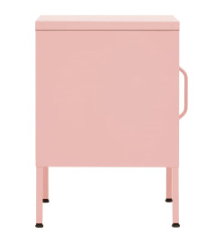 Table de chevet Rose 35x35x51 cm Acier