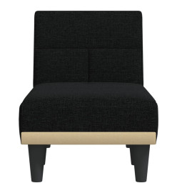 Chaise longue noir tissu