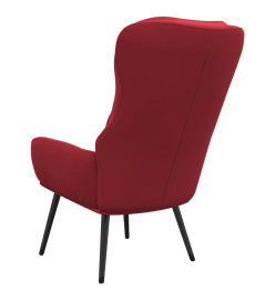 Chaise de relaxation Rouge bordeaux Velours