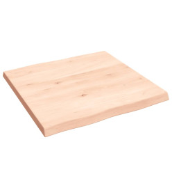 Dessus de table bois chêne massif non traité bordure assortie