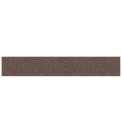 Panneaux muraux 12 pcs Taupe 90x15 cm Tissu 1,62 m²