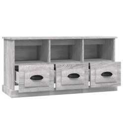 Meuble TV sonoma gris 100x35x50 cm bois d'ingénierie