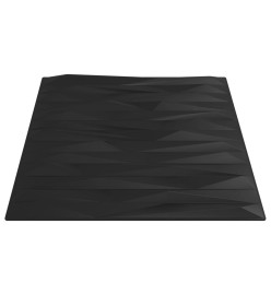 Panneaux muraux 24 pcs noir 50x50 cm EPS 6 m² pierre