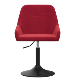 Tabouret de bar Rouge bordeaux Velours